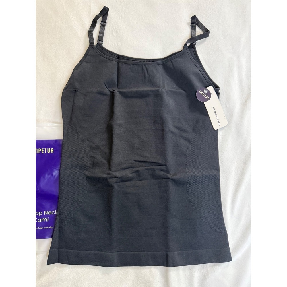 Empetua Scoop Neck Cami Black Shapewear Camisole 3XL 62001 NWT - Picture 1 of 6
